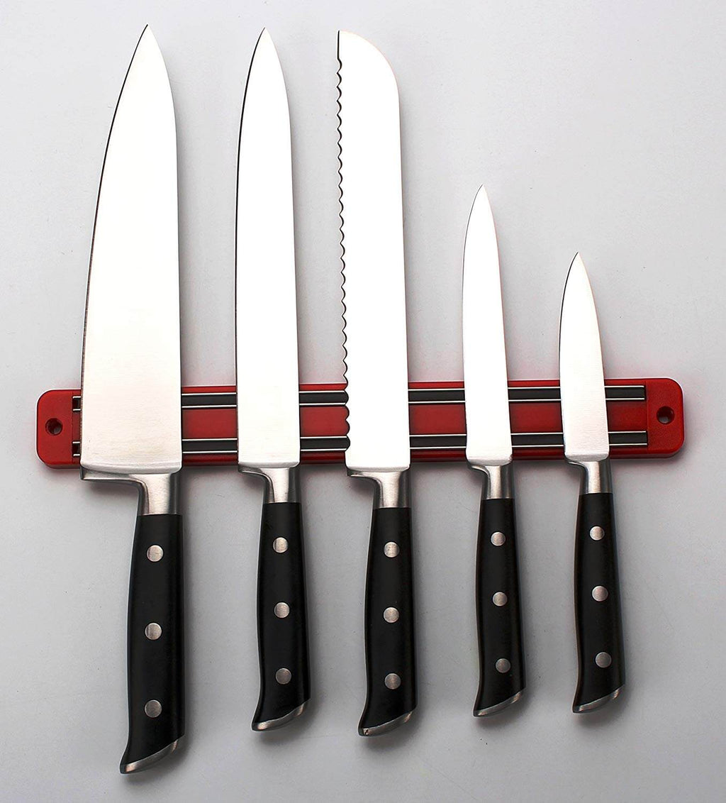 Magnetic Knife Tool Rack - 2 Red