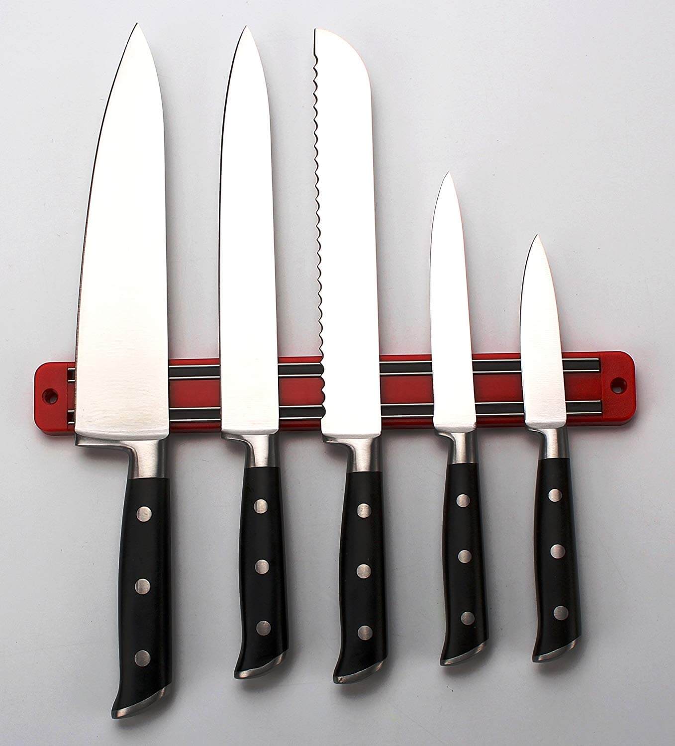 Magnetic Knife Tool Rack - 2 Red
